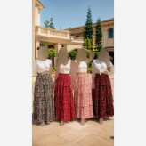  ✨ دامن طبقه ایی ترند، سبک و خوشفرم ✨t8044