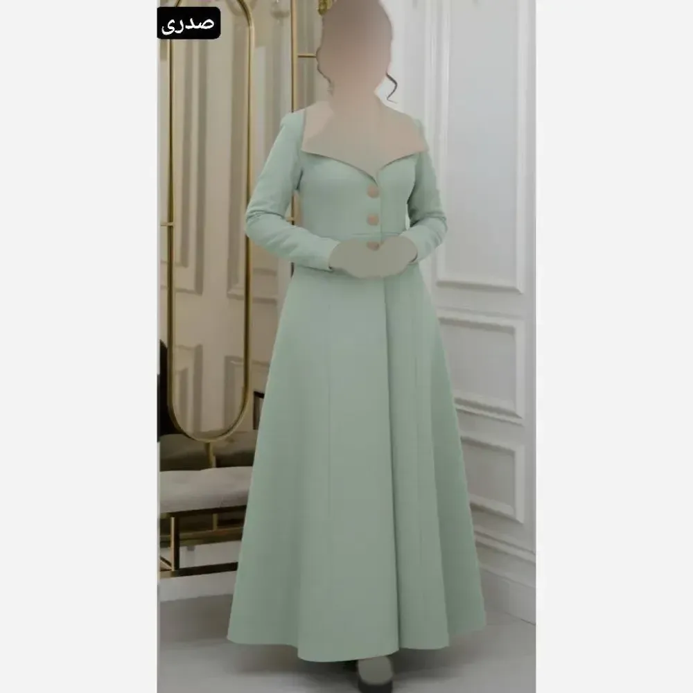 پیراهن بلند مازراتی آتنا فری سایز تا 46 کمربنددار