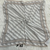 مینی اسکارف کرمی نخ قواره 65x65 سانتیمتر مناسب استفاده روزمره بدون آبرفت و رنگ رفت