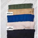 مانتو نگین دوزی صحرا جنس شانتون طرح درختی فری سایز