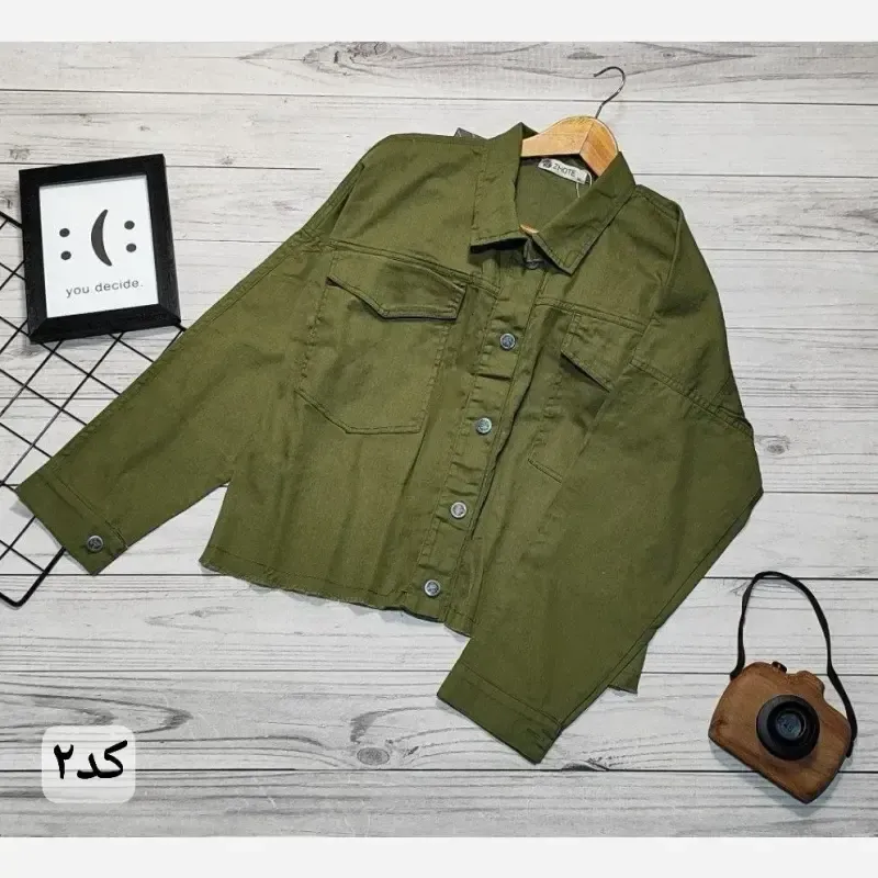 کراپ کت کتان رنگی سایز 38 تا 44
