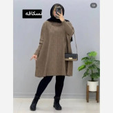 مانتو پانچ بافت تراکم بالا فری سایز مناسب سایز 40 تا 54