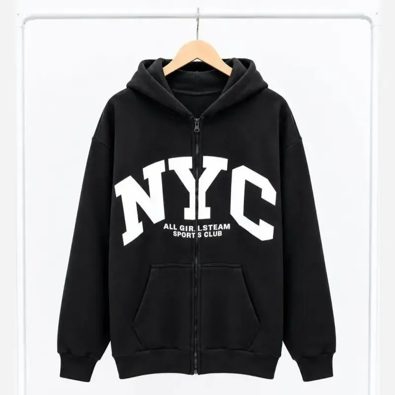 سویشرت زنانه NYC فلامنت داخل کرکی فری سایز