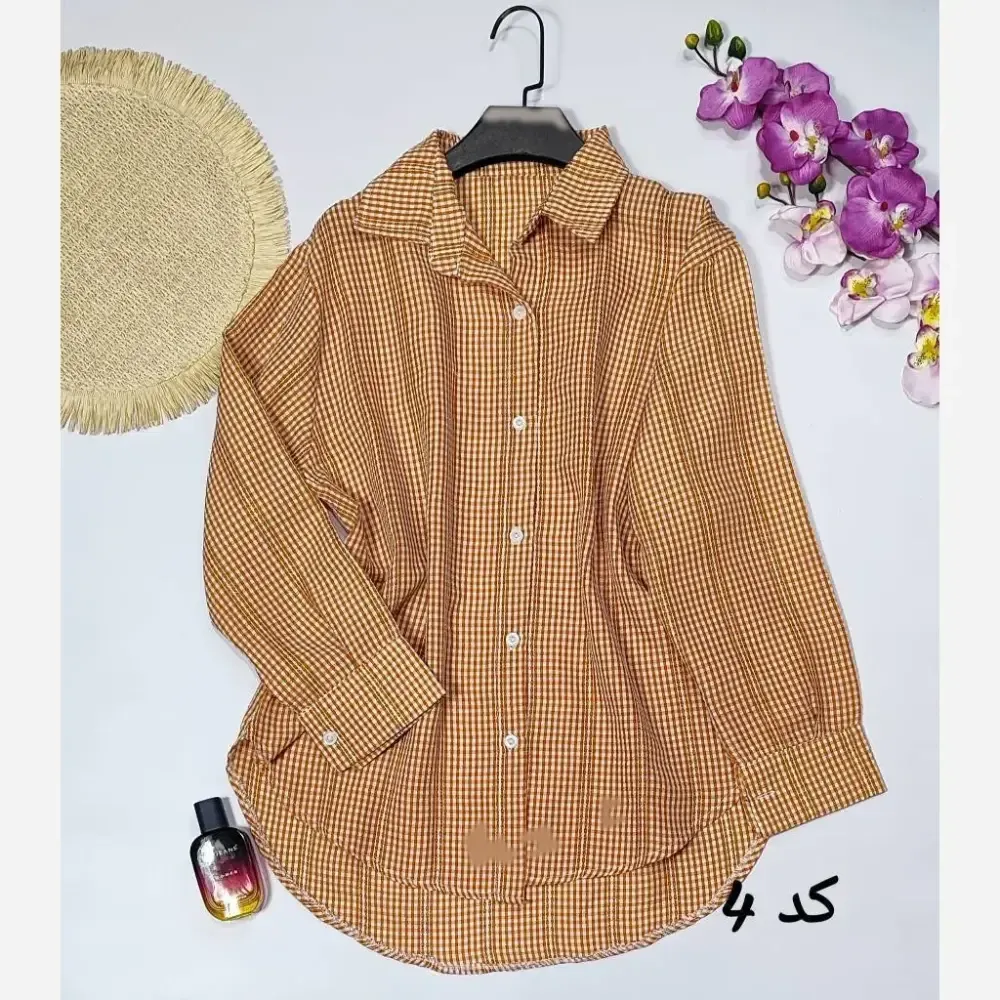 شومیز تابستانه لینن وارداتی فری سایز طرح دار لامیا